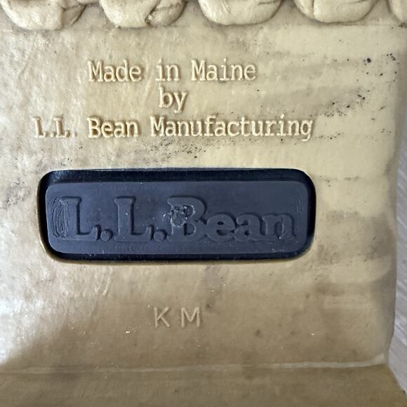 L.L. Bean Moc Rubber Rain Low Duck Boot Shoe Men's 13 Brown Leather Tie USA Made - Picture 6 of 7